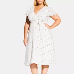 City Chic Trendy Plus Size Sweet Doll Dress Sz 16